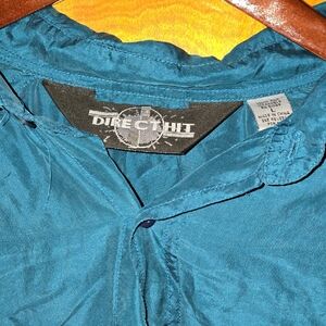 VINTAGE DIRECT HIT 100% WASHABLE SILK SHIRT (L)